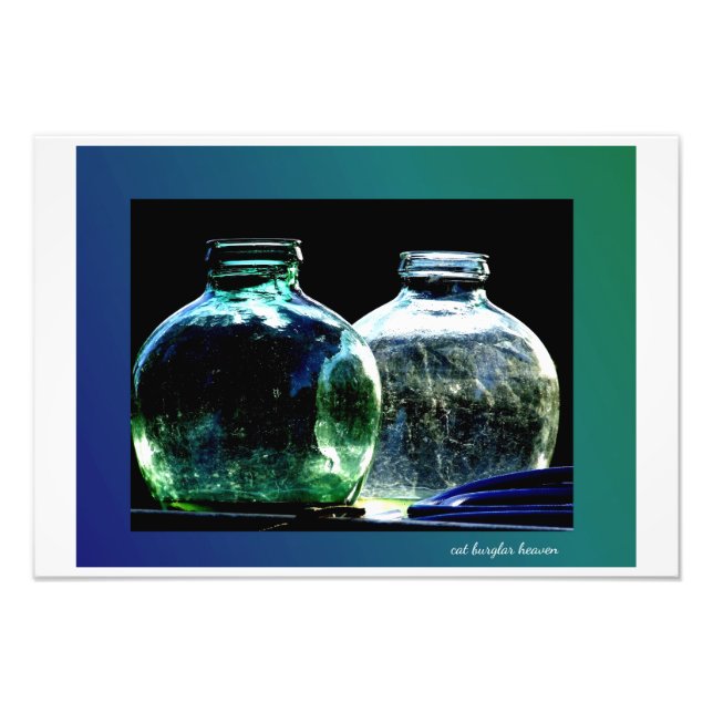 Green & Blue Glass Fotodruck (Vorne)