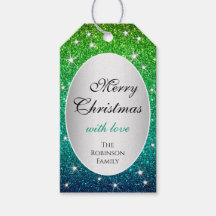 Green Blue Gradient Glitzer Spark Stars Weihnachte