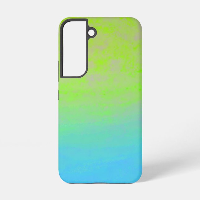 Green Blue Gradient Minimal Samsung Galaxy Hülle (Rückseite)