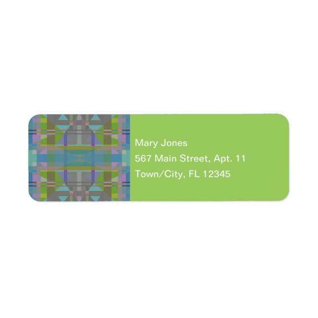 Green Blue Lila Geometric (Vorne)