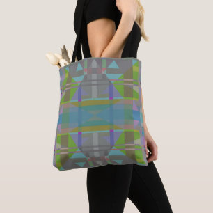Green Blue Lila Geometric