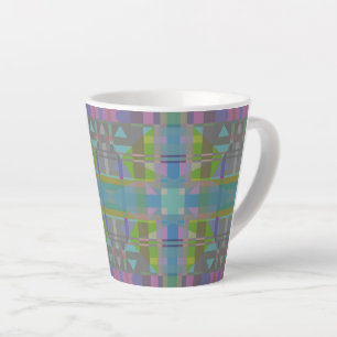 Green Blue Lila Geometric Milchtasse