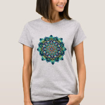 Green/Blue Mandala Basic-T - Shirt