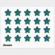 Green Blue Ombre Glitzer Sparkle Funkelnd Muster Stern-Aufkleber (Blatt)