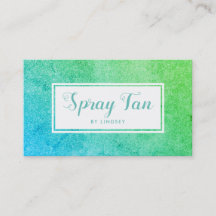 Green Blue Ombre Sparkle Glitzer Beauty Spray Tan
