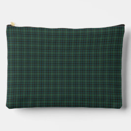 Green Blue Plaid Tartan Pattern Zubehörtasche