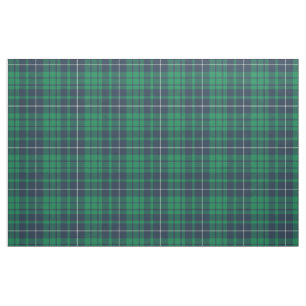 Green Blue Scottish Tartan Kariertes Muster Stoff