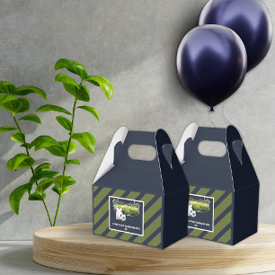 Green Blue Soccer Football Party Geschenkschachtel