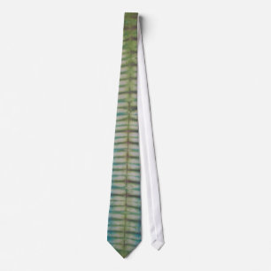 Green Blue Stripe Gefärbte Krawatte Necktie