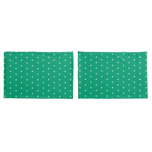 Green Blue with White Dots Standard Kissenbezug (Rückseite-Set)