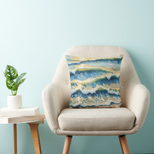 Green Blue Yellow Design am Strand 345 Kissen