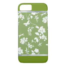 Green Blume Gemustert Spring Design iPhone Case