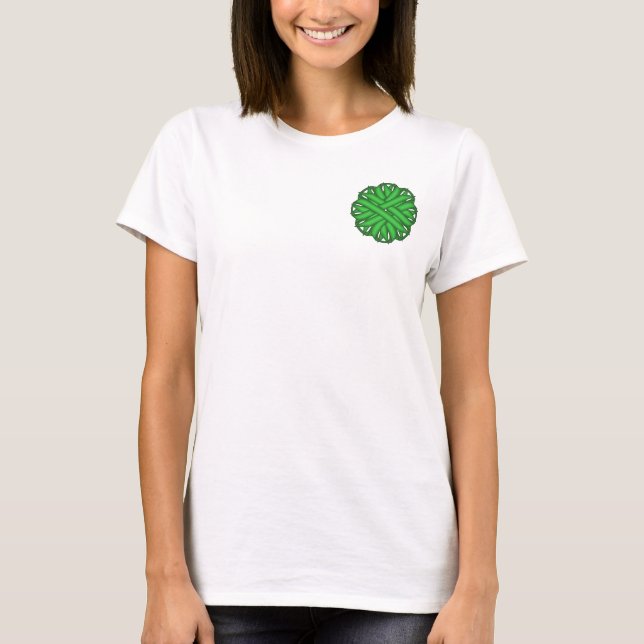 Green Blume Ribbon von Kenneth Yoncich T-Shirt (Vorderseite)