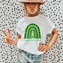 Green Boho Kleeblatt Rainbow St. Patrick's Day