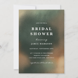 Green Boho Minimalistisch Bridal Dusche Einladung