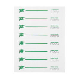 Green Bold Cap Abschluss umkreisen Label