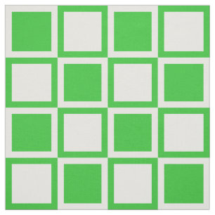 Green Bold Mod Squares ~ im großen Stil Stoff
