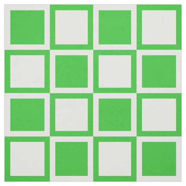Green Bold Mod Squares ~ im großen Stil Stoff (Muster)