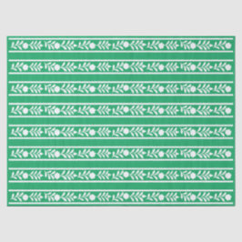 Green Bone Inlay Floral Border Decoupage Paper Seidenpapier