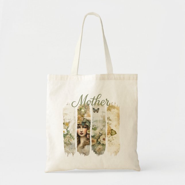 Green Botanica Tote Bag Tragetasche (Vorne)
