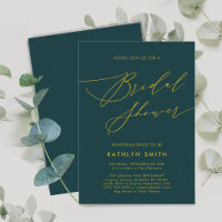 Green Botanical Elegant Script-Brautparty