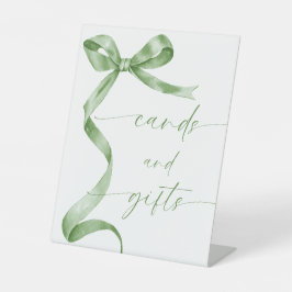 Green Bow Cards und Geschenke Sockelschild