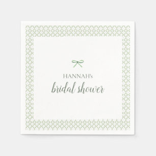 Green Bow Grandmillenial Brautparty Serviette