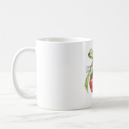 Green Bow Red Strawberries Fruit Kaffeetasse