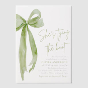 Green Bow Sie bindet das Brautparty des Knotens