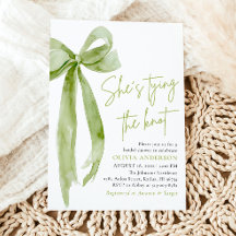 Green Bow Sie bindet das Brautparty des Knotens