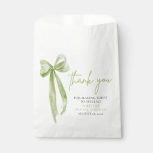 Green Bow Sie bindet das Brautparty des Knotens Geschenktütchen