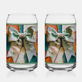 Green Bow Soda Glass Dosenglas