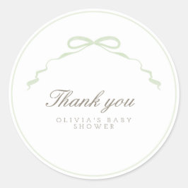 Green Bow Sticker