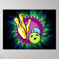 Green Bowling Ball; Buttone