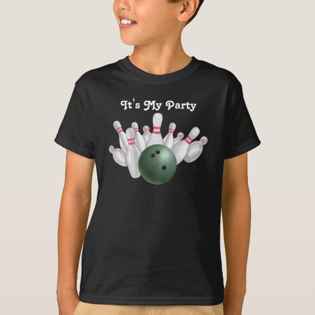 Green Bowling Party T-Shirt (Vorderseite)