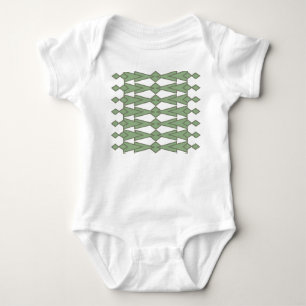 Green Bowties Baby Bodysuit Strampler