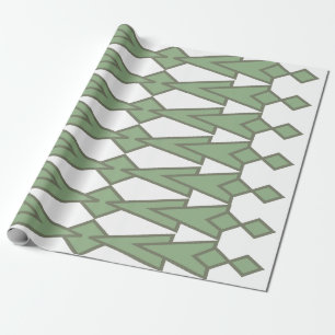 Green Bowties Geschenkpapier
