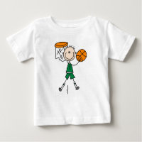 Green Boy Basketball T - Shirt und Geschenke