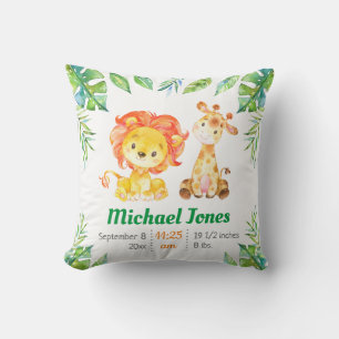 Green Boy Kinderzimmer Jungle Safari Babydusche Ge Kissen
