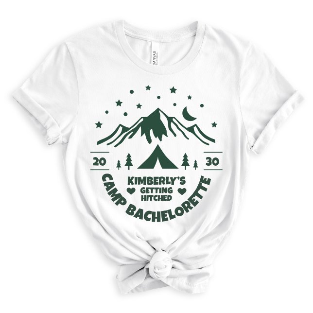 Green Bride Camping Junggeselinnen-Abschied BVI Tri-Blend Shirt (Von Creator hochgeladen)
