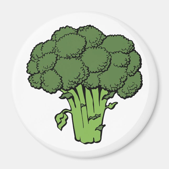 Green Broccoli Magnet (Vorne)