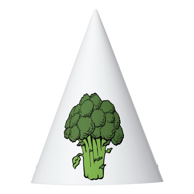 Green Broccoli Partyhütchen (Vorderseite)
