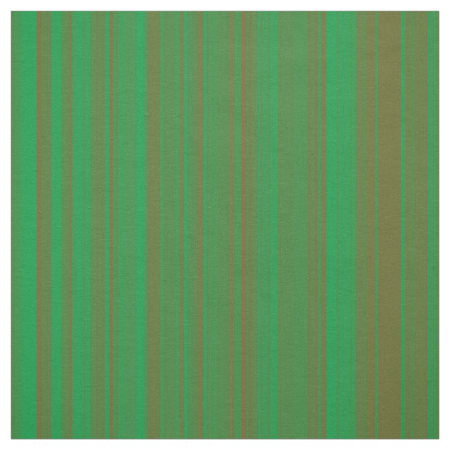 Green Brown Stripes Stoff (Muster)