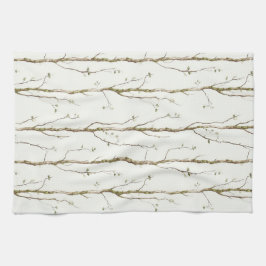 Green Brown Trees Geschirrtuch