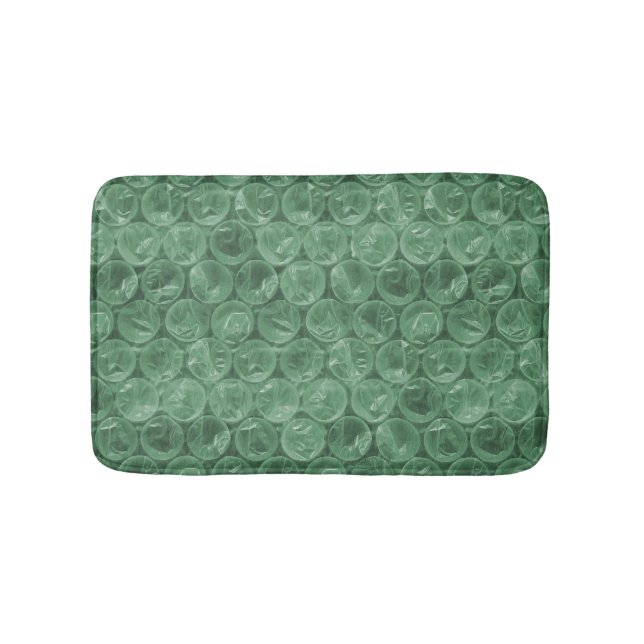 Green Bubble-Packing-Muster Badematte (Vorderseite)