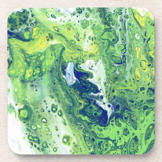 Green Bubbles Set von sechs Untersetzer