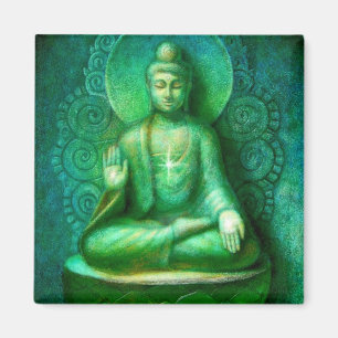 Green Buddha Magnet