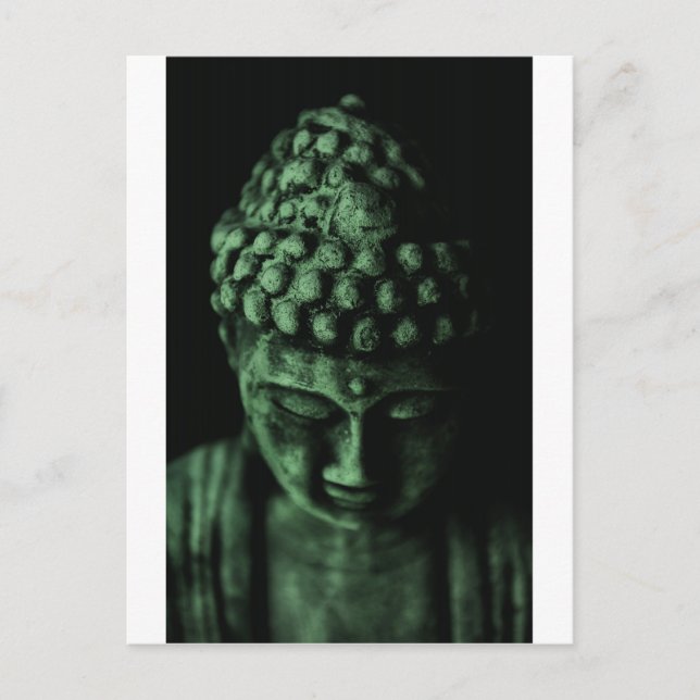 Green Buddha Postkarte (Vorderseite)