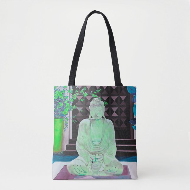 Green Buddha Tote Bag (Vorderseite)