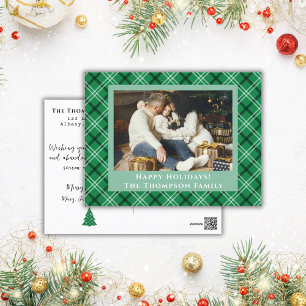 Green Buffalo Kariert Ein Foto Weihnachten